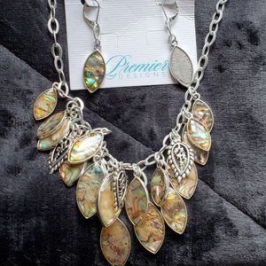 Premier Designs Reversible Monterey Necklace & Earrings Set